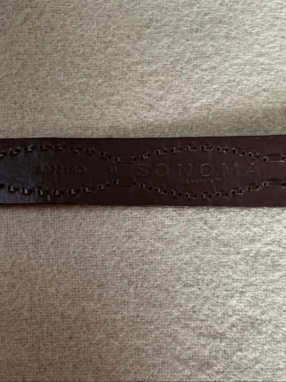 Sonoma Burgundy Leather Belt with Antique Bronze Ornate Buckle